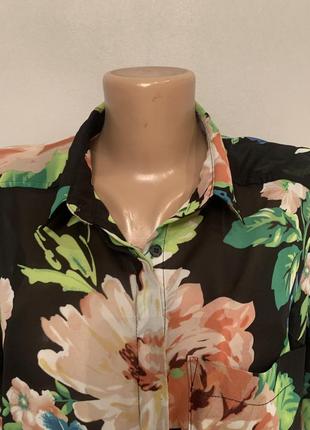 Элегантная брендовая блузка в красивом принте2 фото