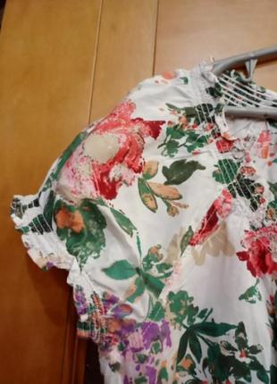 Натуральная блуза романтического стиля5 фото