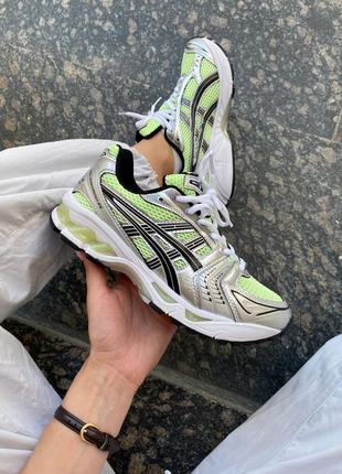 Кросівки asics gel-kayano 14 silver/green