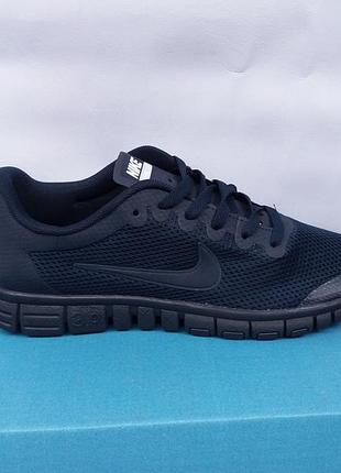 Кросівки чоловічі темно-сині nike free run 3,0 мк5032