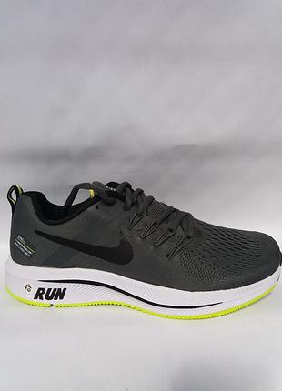 Кроссовки мужские темно-серые nike run shield