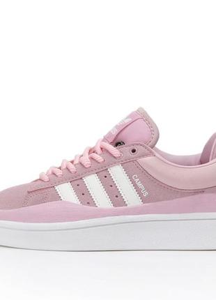 Кросівки жіночі рожеві adidas campus x bad bunny pink white(40)