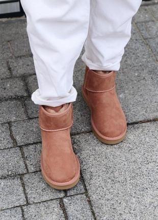 Распродажа! меховые женские сапоги ugg mini mole с натур мехом /осень/зима/весна😍9 фото