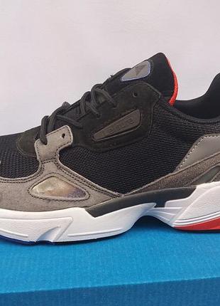 Кроссовки мужские  серые adidas falcon комби