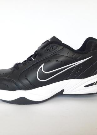 Кросівки чоловічі nike air monarch iv black шкіряні спортивні кросівки чоловічі кросівки з амортизацією