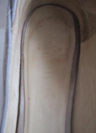 Кожаные замшевые туфли на танкетке minelli8 фото