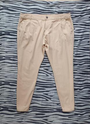 Брендові коттонові завужені штани брюки з високою талією yessica, 18 розмір.1 фото