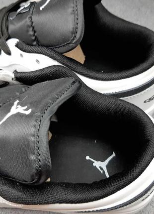 Nike air jordan 23 низькі кеди білі з чорним кросівки чоловічі шкіряні топ якість найк джордан осінні7 фото