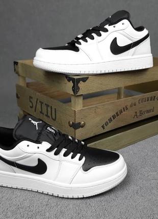 Nike air jordan 23 низькі кеди білі з чорним кросівки чоловічі шкіряні топ якість найк джордан осінні1 фото