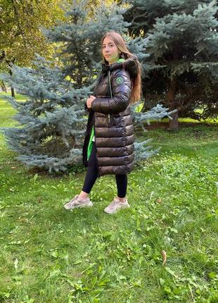 Качественное зимнее пальто для девочки подростка8 фото