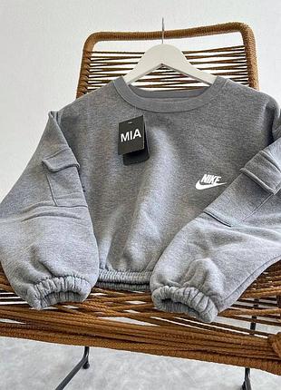 Стильное худи с легким начесом 3 цвета найк nike1 фото