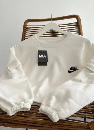 Светлый худи nike найк с легким начесом