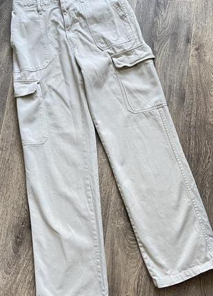 Трендовые, стильные джинсы карго, размер xs, s2 фото