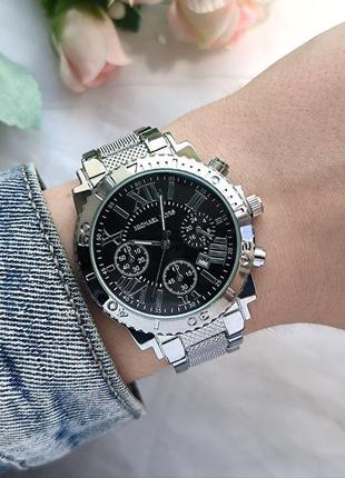 Жіночий  годинник michael kors сріблясті з чорним
