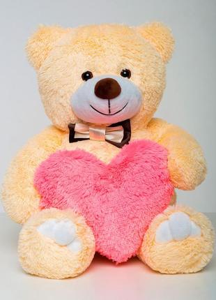 М'яка іграшка для дітей і дорослих, плюшевий мішка, містер ведмідь, колір коричневий, розмір 85 см9 фото