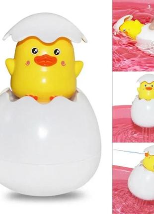 Іграшки для ванної, яйце пінгвін, яйце курчати — лійка та інші ( dino, bath toys)2 фото