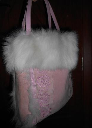 Замшева сумка