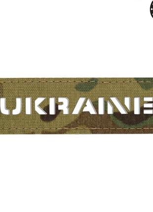 M-tac нашивка ukraine сквозная 25х80 laser cut multicam2 фото