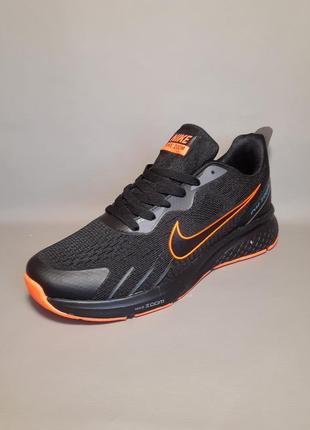 Кросівки чоловічі чорні nike air zoom black весняно-річні3 фото