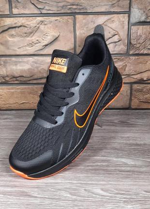 Кросівки чоловічі чорні nike air zoom black весняно-річні5 фото