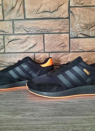 Кроссовки мужские летние adidas iniki черные качественные мужские кроссовки летние кроссовки мужские