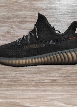 Кросівки чоловічі adidas yeezy boost 350 v2 black reflective