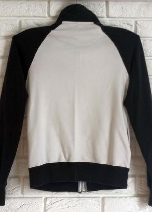Подростковая унисекс винтажная черно-белая спортивная дизайнерская кофта олимпийка на длинный рукав nike2 фото
