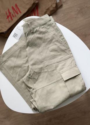 Брюки карго h&m джоггеры брюки бриджи zara s m