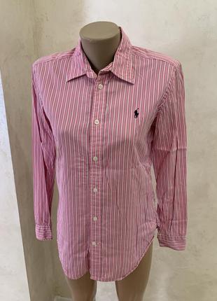 Рубашка polo ralph lauren женская розовая1 фото