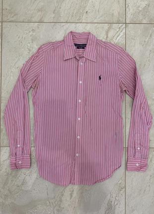 Рубашка polo ralph lauren женская розовая4 фото