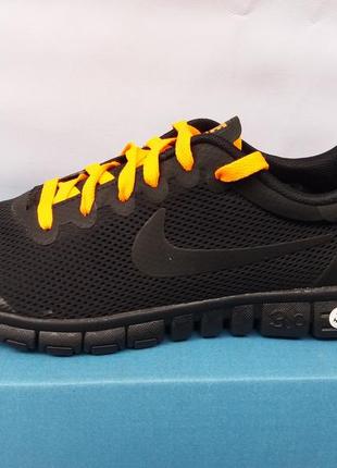 Кросівки чоловічі чорні nike free run 3,0 ( 43 розмір)