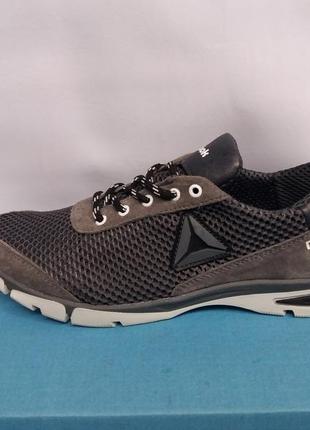 Кросівки чоловічі комбіновані (шкіра, сітка) сірі.nike шкіряні кросівки літні для чоловіків