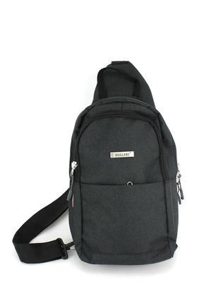 Однолямковий рюкзак слінг wallaby 112 чорний1 фото
