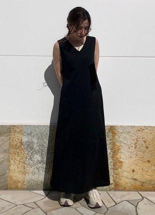Платье uniqlo из мерсеризованного хлопка