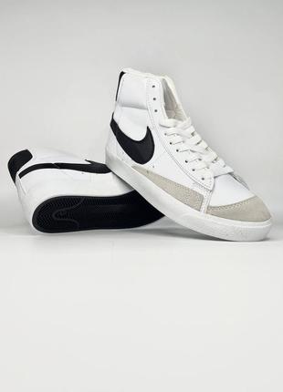 Кросівки в стилі nike blazer mid 77 високі жіночі кросівки найк блейзер якісні преміум стильні ретро