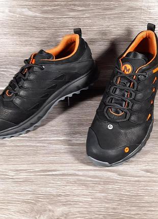 Кроссовки мужские кожаные merrell черные.