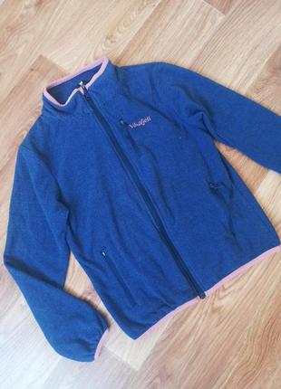 Теплая флисовая кофта флиска на девочку рост 140