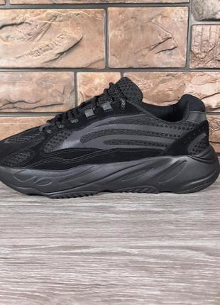 Мужские кроссовки adidas yeezy вoost 700 v2  кроссовки  изи буст 700 черный2 фото