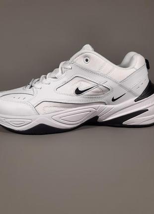 Кросівки чоловічі.шкіра.білі. nike m2k tekno (air monarch)