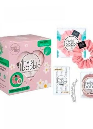 Подарочный набор invisibobble easter besties (резинка sprunchie, резинки slim и заколки waver)2 фото