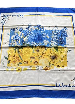 Платок платок патриотический 90*90 см атлас