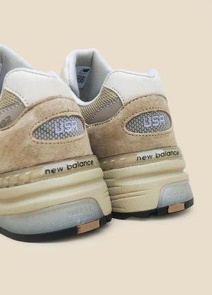 Кроссовки в стиле new balance 992 beige мужские трендовые премиум кроссовки nb качественные стильные молодежные6 фото