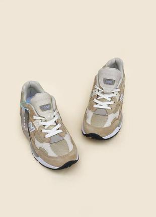 Кросівки в стилі new balance 992 beige  чоловічі трендові преміум кросівки nb якісні стильні молодіжні5 фото