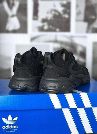 Новинка!  кросівки в стилі adidas ozweego meta black чоловічі преміум кросівки адідас якісні стильні молодіжні зручні4 фото