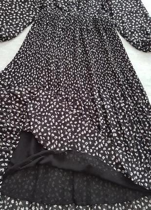 Шифоновое плиссированное платье миди reserved.6 фото