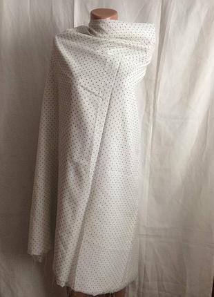 Отрез ткани в горошек искусственный шелк