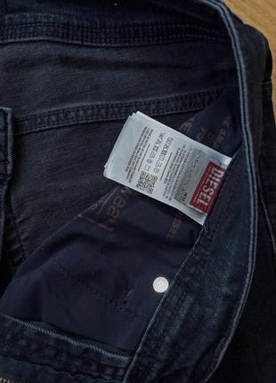 Темно-синие джинсы diesel slim fit6 фото