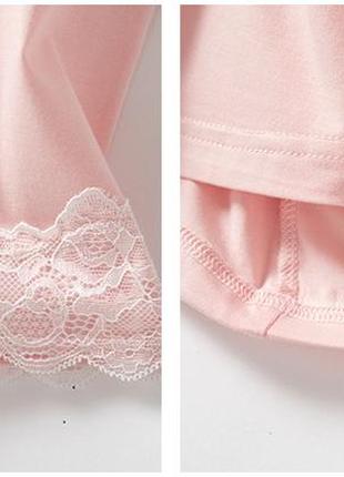 Набір халат та сорочка для годуючої вагітної жінки ніжність рожевий l4 фото