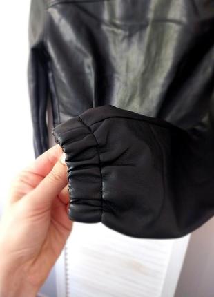 Куртка кожа черная pimkie3 фото