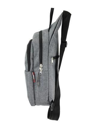 Однолямковий рюкзак слінг wallaby 112 сірий3 фото